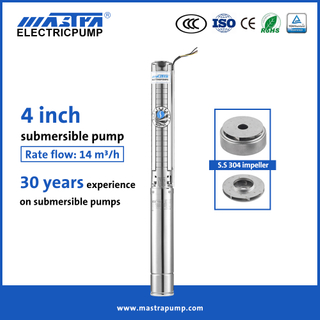 MASTRA 4 pouces Pompe submersible en acier inoxydable complet 220-240V 4SP14 Submersible Well Pump Supplies