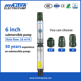 Fournisseurs de pompe à eau de forage submersible Mastra 6 pouces pompe submersible R150-CS lorentz