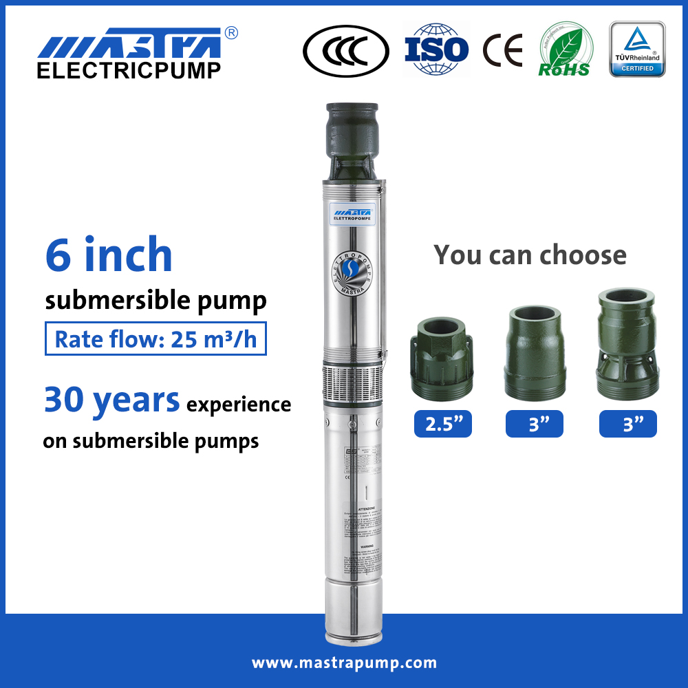 MASTRA 6 pouces Submersible Well Pump Reviews R150-FS 3 fil Pompe submersible Well