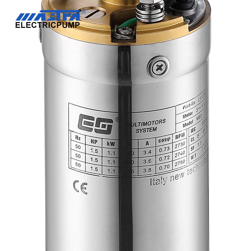 3,5 "Moteur submersible de refroidissement à l'huile