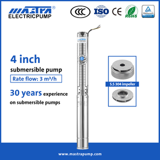 MASTRA 4 pouces All Tainless Steel 1/2 HP puits submersible Pump Pump 4SP3 Borewell Submersible Pompe Prix