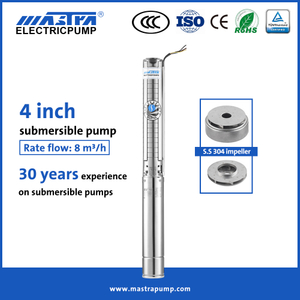 MASTRA 4 pouces All en acier inoxydable Grundfos SP Pompes submersibles 4SP8 Fournisseurs de pompe submersible