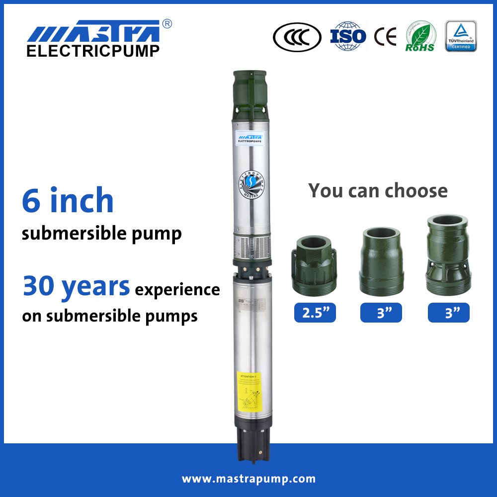 Pompe submersible Mastra 6 pouces 220v pompe à eau submersible R150-BS à vendre