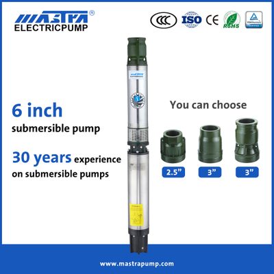 Pompe de fontaine Mastra 6 pouces AC submersible R150-BS pompe de puits submersible 500 pieds
