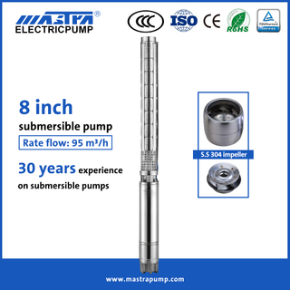 Pompe à eau d'irrigation submersible Mastra 8 pouces entièrement en acier inoxydable 8SP acheter pompe submersible